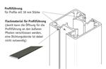 Abdeck-Flachprofil 30x3mm, 6000mm, Eisenglimmer dunkel