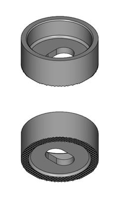 Adapter aus V2A für Glasklemmen Modelle 7/36/38, flacher Anschluss