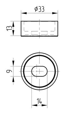 Adapter aus V2A für Glasklemmen Modelle 7/36/38, flacher Anschluss